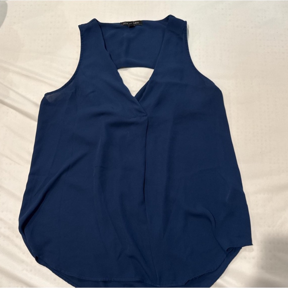Banana Republic Deep Blue Sleeveless Top